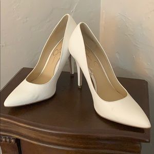 White Jessica Simpson heels